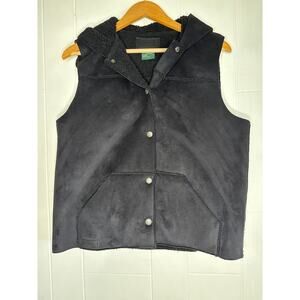 Lauren by Ralph Lauren Authentic Winter collection suede vest petite medium